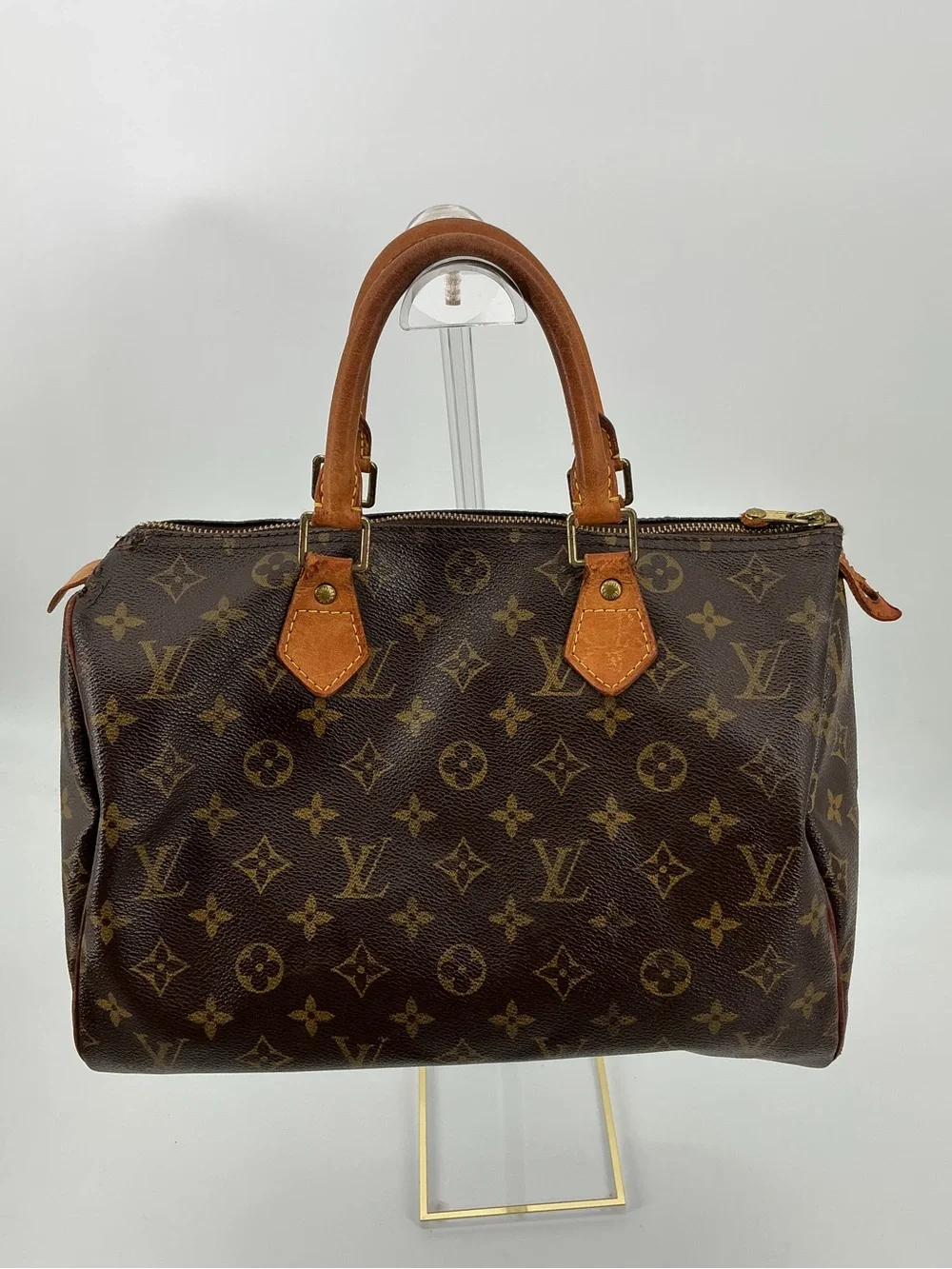 Louis Vuitton Speedy 30 Monogram Canvas Boston Bag Vintage USA 2001